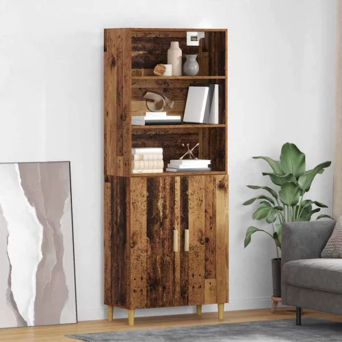 vidaXL Magasfiú Öreg fa 69,5 x 32,5 x 180 cm Faanyag