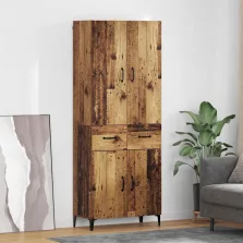   vidaXL Magasfiú Falra szerelhető Öreg fa 69,5 x 34 x 180 cm Faanyag