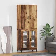   vidaXL Magasfiú Falra szerelhető Öreg fa 69,5 x 34 x 180 cm Faanyag