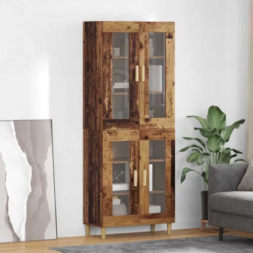 vidaXL Magasfiú Öreg fa 69,5 x 34 x 180 cm Faanyag