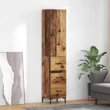   vidaXL Magasfiú fiókkal Öreg fa 69,5 x 34 x 180 cm Faanyag