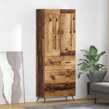   vidaXL Magasfiú fiókkal Öreg fa 69,5 x 34 x 180 cm Faanyag