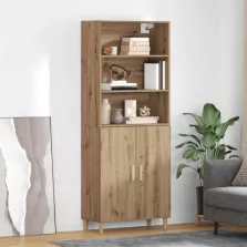   vidaXL Magasfiú kézműves tölgy 69,5 x 34 x 180 cm Faanyag