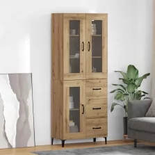   vidaXL Magasfiú fiókkal Artisan tölgy 69,5 x 34 x 180 cm Faanyag