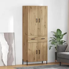   vidaXL Magasfiú fiókkal Artisan tölgy 69,5 x 34 x 180 cm Faanyag