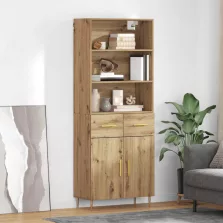   vidaXL Magasfiú fiókkal Artisan tölgy 69,5 x 34 x 180 cm Faanyag