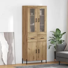  vidaXL Magasfiú fiókkal Artisan tölgy 69,5 x 34 x 180 cm Faanyag