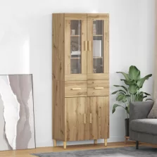   vidaXL Magasfiú fiókkal Artisan tölgy 69,5 x 34 x 180 cm Faanyag