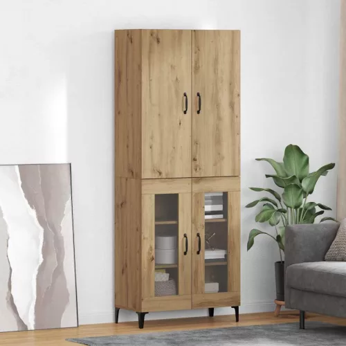 vidaXL Magasfiú Artisan tölgy 69,5 x 34 x 180 cm Faanyag