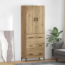   vidaXL Magasfiú fiókkal Artisan tölgy 69,5 x 34 x 180 cm Faanyag