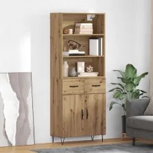   vidaXL Magasfiú fiókkal Artisan tölgy 69,5 x 34 x 180 cm Faanyag