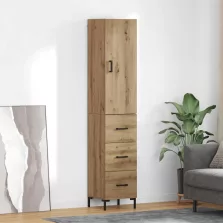   vidaXL Magasfiú fiókkal Artisan tölgy 69,5 x 34 x 180 cm Faanyag