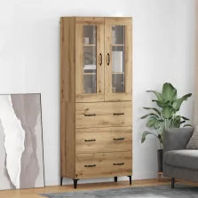   vidaXL Magasfiú fiókkal Artisan tölgy 69,5 x 34 x 180 cm Faanyag