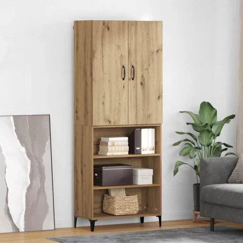 vidaXL Magasfiú Artisan tölgy 69,5 x 34 x 180 cm Faanyag