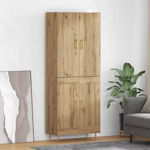 vidaXL Magasfiú Artisan tölgy 69,5 x 34 x 180 cm Faanyag