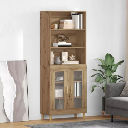 vidaXL Magasfiú Artisan tölgy 69,5 x 32,5 x 180 cm Faanyag
