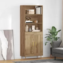 vidaXL Magasfiú Artisan tölgy 69,5 x 34 x 180 cm Faanyag