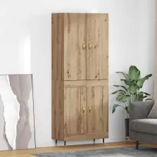 vidaXL Magasfiú Artisan tölgy 69,5 x 34 x 180 cm Faanyag