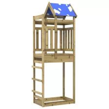   vidaXL Játék Torny Barna 85 x 52,5 x 239 cm Szilárd Impregnált Fa