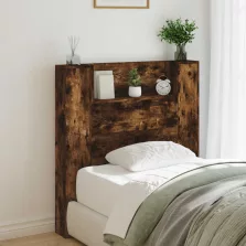   vidaXL Fejtámla polcokkal Füstölt tölgy 100 x 16,5 x 103,5 cm Faanyag