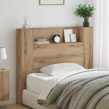   vidaXL Fejtámla polcokkal Artisan tölgy 120 x 15 x 103,5 cm Faanyag