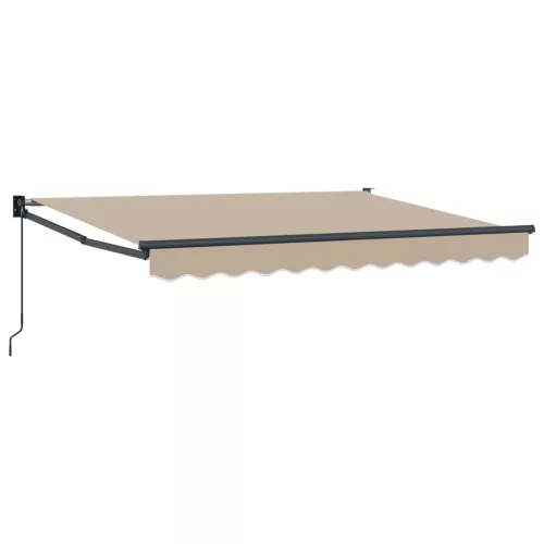 vidaXL Kézi Retraktálható Napernyő Bézs 2,5 x 2 m
