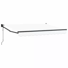 vidaXL Elektromos Kihúzható Napernyő Fehér 3,5 x 2 m