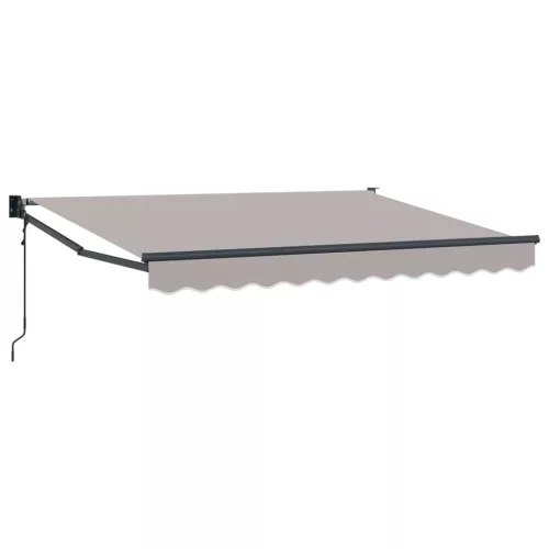 vidaXL Elektromos Kihúzható Napernyő Világosszürke 3,5 x 2 m