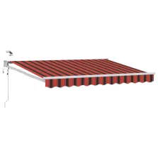   vidaXL Elektromos Napernyő Narancs és Barna 3,5 x 2,5 m Alumínium