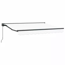 vidaXL Kézi Retraktálható Napernyő Fehér 3,5 x 2 m