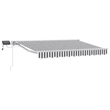 vidaXL Kézi napellenző keret LED világítással 2,5 x 2 m