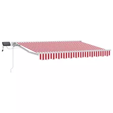   vidaXL Kézi napellenző keret LED világítással 3,5 x 2,5 m
