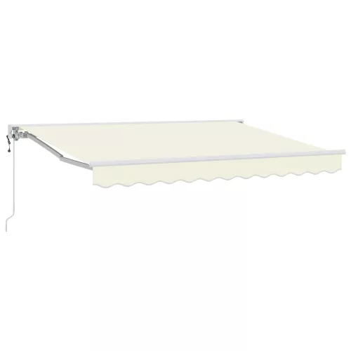 vidaXL Elektromos Kihúzható Napernyő Krém 3,5 x 2,5 m