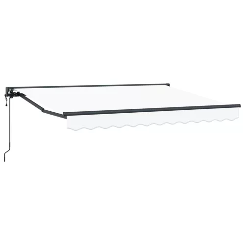 vidaXL Elektromos Kihúzható Napernyő Fehér 2,5 x 2 m
