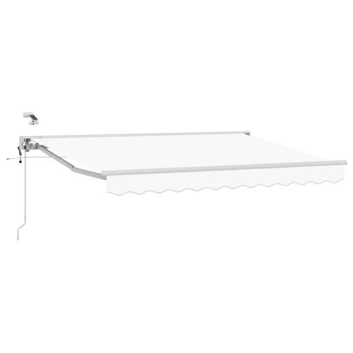 vidaXL Elektromos Kihúzható Napernyő Fehér 3 x 2 m