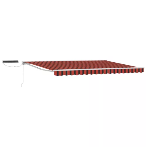 vidaXL Elektromos Kihúzható Napernyő Narancssárga és fekete 5 × 3,5 m