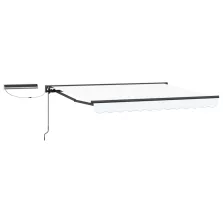 vidaXL Elektromos Kihúzható Napernyő Fehér 2,5 x 2 m