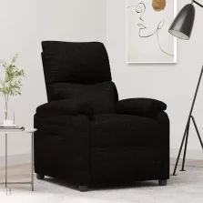 vidaXL fekete szövet dönthető fotel