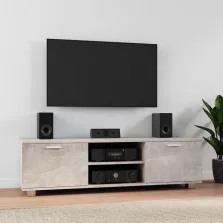   vidaXL betonszürke szerelt fa TV-szekrény 140 x 40,5 x 35 cm
