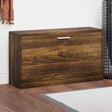   vidaXL füstös tölgy színű szerelt fa cipőtároló pad 80 x 24 x 45 cm