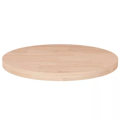vidaXL kerek kezeletlen tömör tölgyfa asztallap Ø40 x 2,5 cm