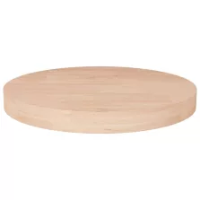   vidaXL kerek kezeletlen tömör tölgyfa asztallap Ø30 x 4 cm