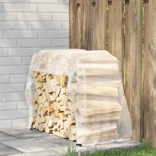 vidaXL Ponyva fémfülekkel Átlátszó 1 x 2 m Polietilén