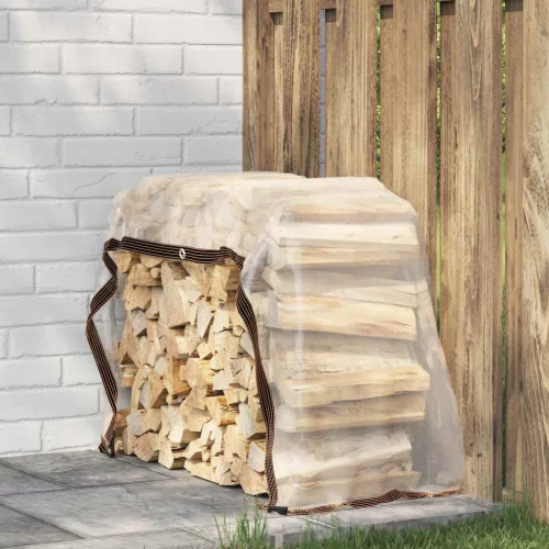 vidaXL Ponyva fémfülekkel Átlátszó 1 x 2 m Polietilén