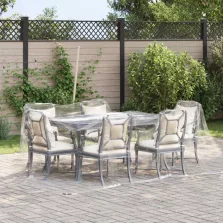 vidaXL Ponyva fémfülekkel Átlátszó 2 x 12 m Polietilén