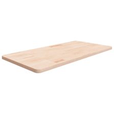   vidaXL kezeletlen tömör fa fürdőszobai pult 100x50x2,5 cm