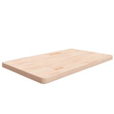   vidaXL kezeletlen tömör fa fürdőszobai pult 100 x 60 x 4 cm