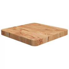   vidaXL világosbarna kezelt tömör tölgyfa négyzet asztallap 40x40x4 cm