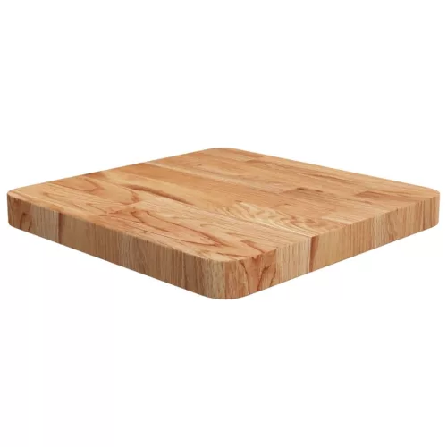 vidaXL világosbarna kezelt tömör tölgyfa négyzet asztallap 40x40x4 cm