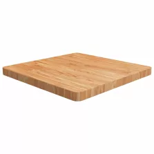   vidaXL világosbarna kezelt tömör tölgyfa négyzet asztallap 60x60x4 cm